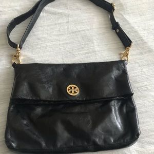 Tory Burch Soft Black Leather Hobo